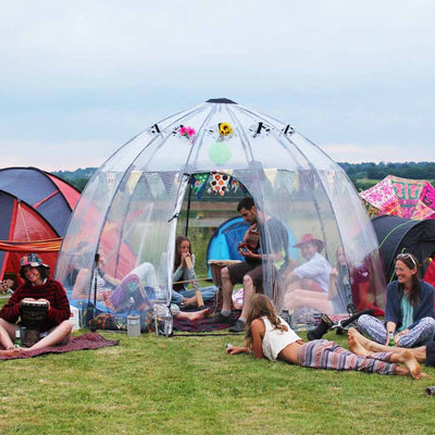 sunbubble at a festival 