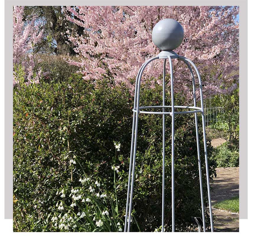 top of a metal obelisk