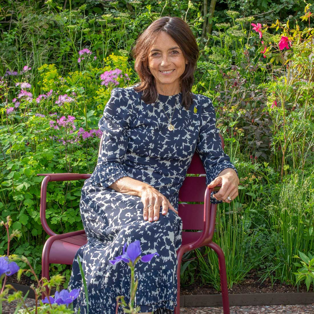 olivia chapple in a garden
