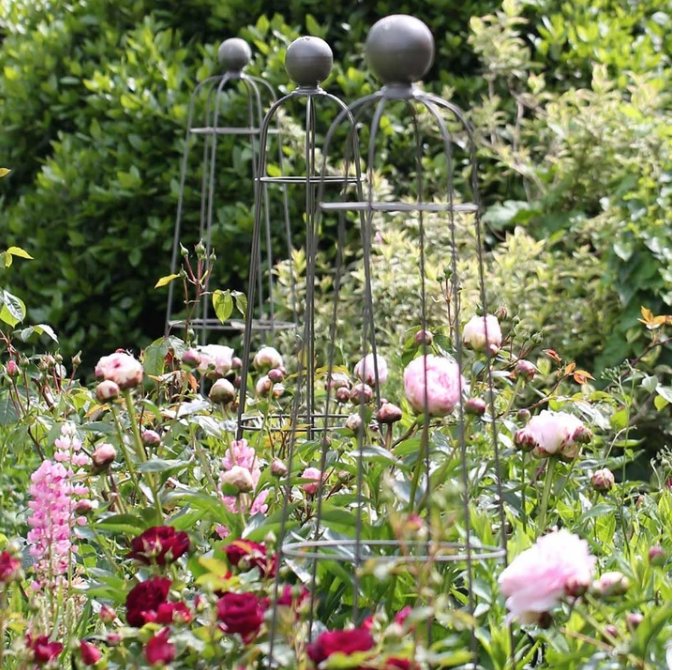 metal garden obelisk