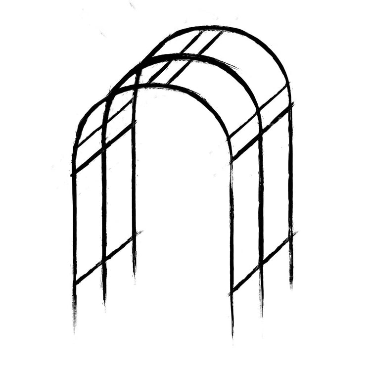Round Pergola - Wireframe