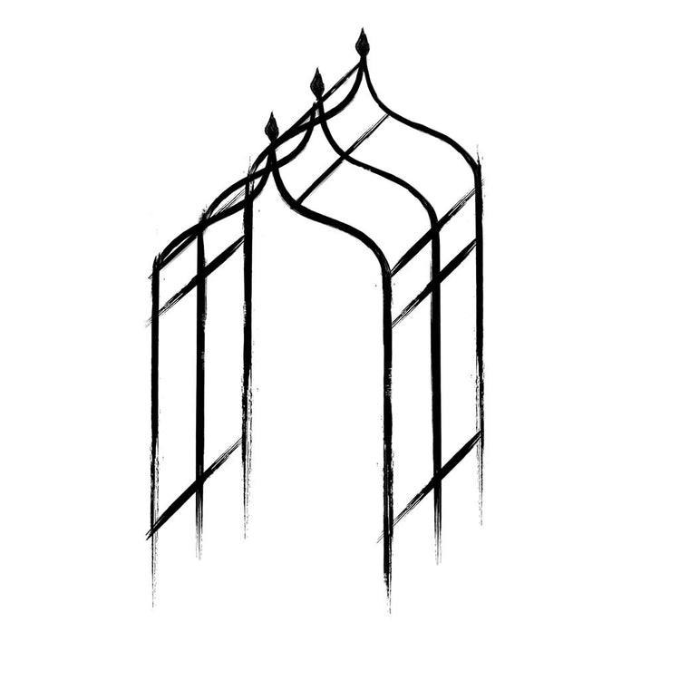 Gothic Pergola - Wireframe