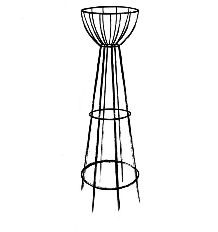 Basket Obelisk - Wireframe