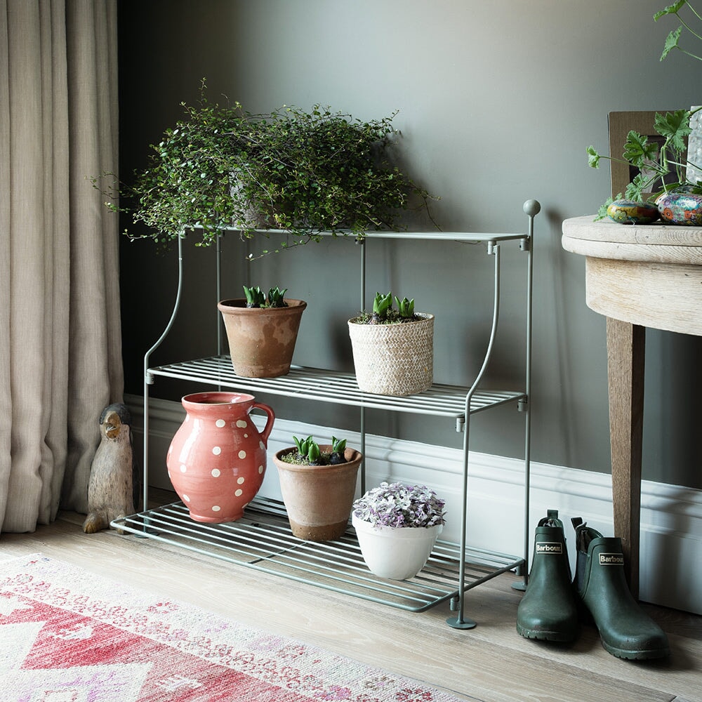 metal plant stands indoor uk Elegance Tiered Plant Stand