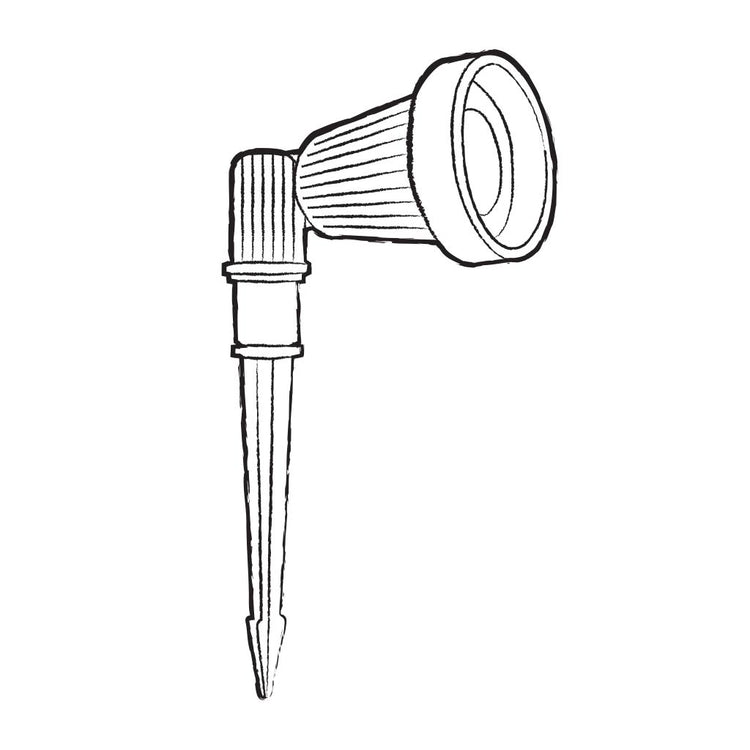 Burford Outdoor Ground Spike Light - Wireframe