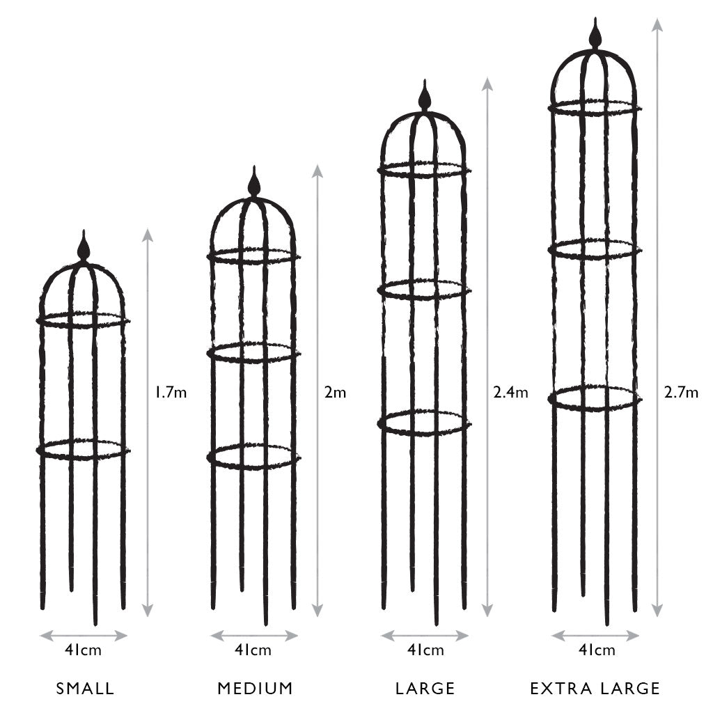 Classic Obelisk Line Drawing Measurements