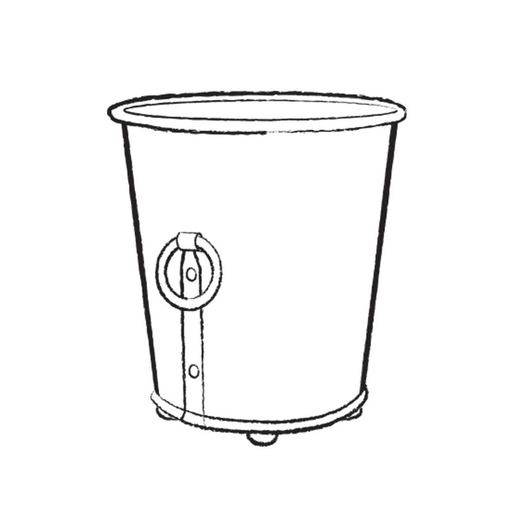 Classic Zinc Planter - Wireframe