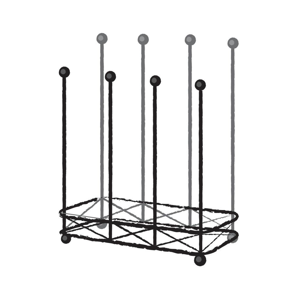 Elegance 4 pair boot rack