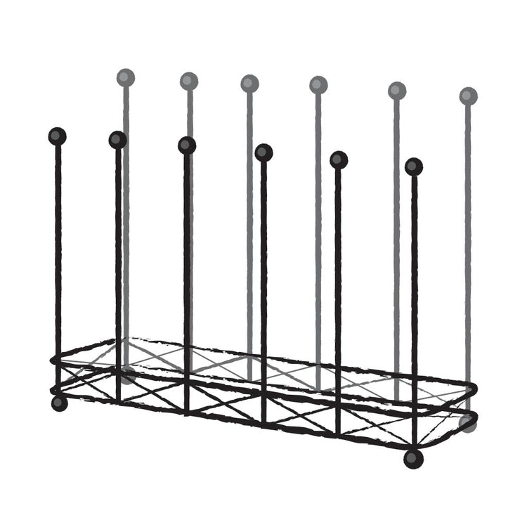 Elegance Boot Rack - 6 Pairs - Wireframe
