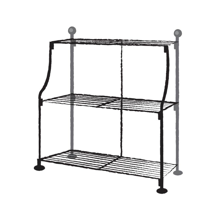 Elegance Tiered Plant Stand - Wireframe