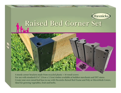 Haxnicks raised bed corner back packaging