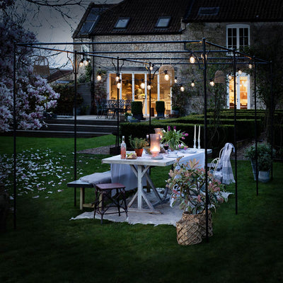 Agriframes Provence Pergola by night