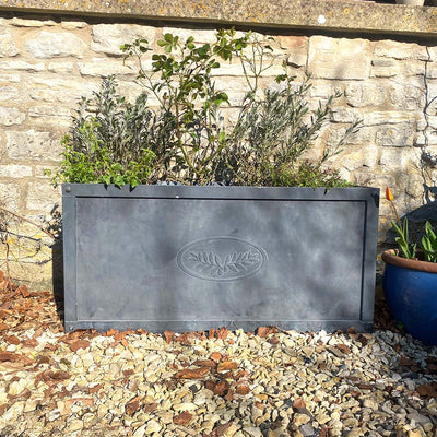 Tuscan Zinc Trough Planter