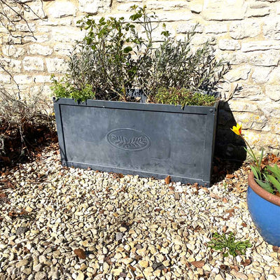 Tuscan Zinc Trough Planter
