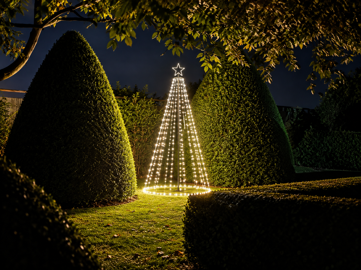 Agriframes Light Up Tree in a garden