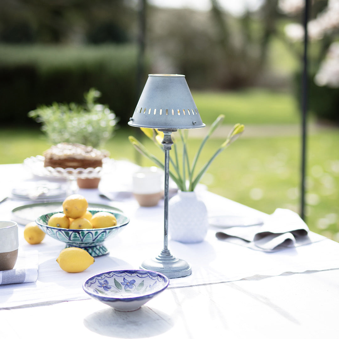 Mells Outdoor Tealight Lantern in Aged Iron Finish