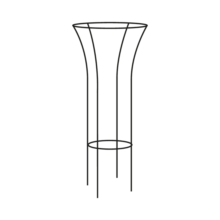 Tall Fluted Plant Support - Wireframe