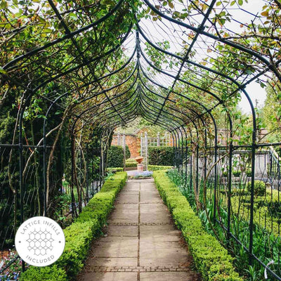 Gothic Pergola With Lattice