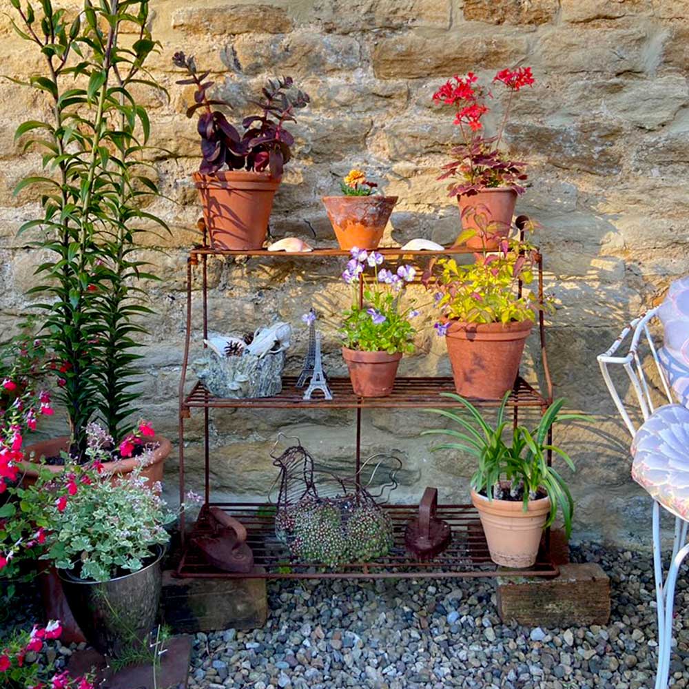 outdoor plant pot stands uk Elegance Tiered Plant Stand