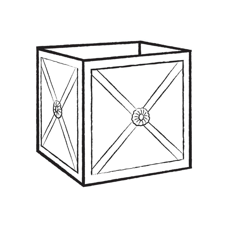 Regency Zinc Planter - Wireframe