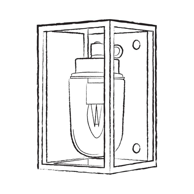 Sherborne Outdoor Open Box Lantern - Wireframe