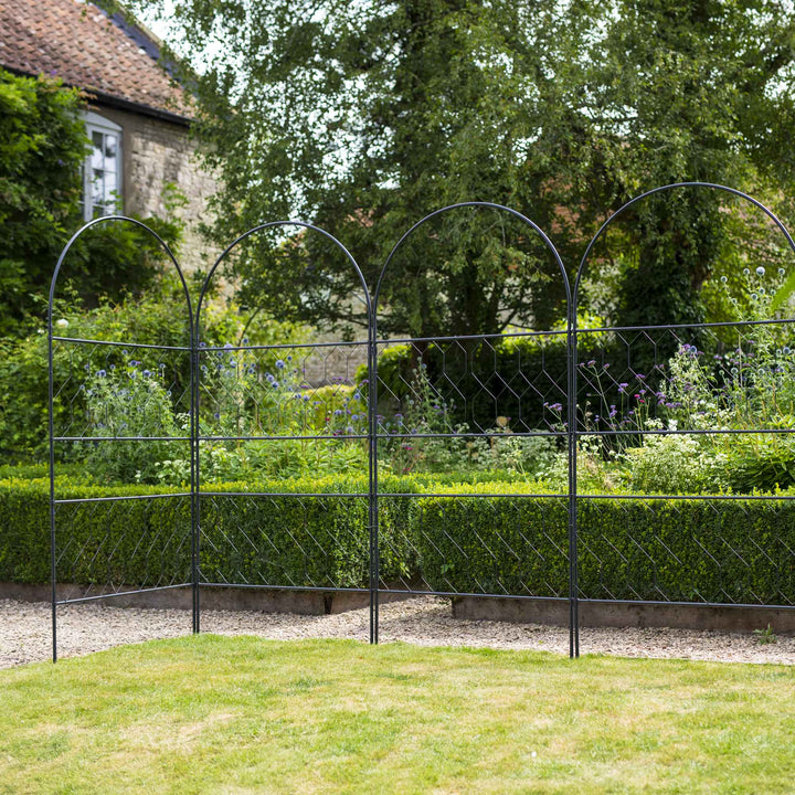 Agriframes Versatility screen alongside  a path