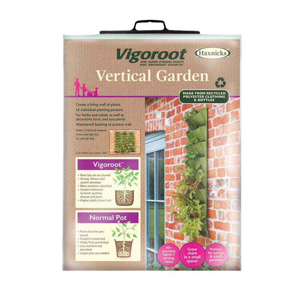 vertical garden planter made out of fabric