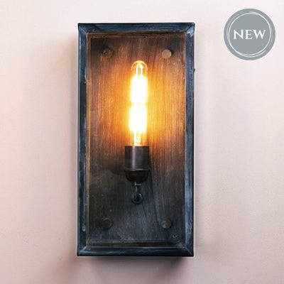 NEW! Wilton Outdoor Large Box Lantern in a Vintage Copper Finish