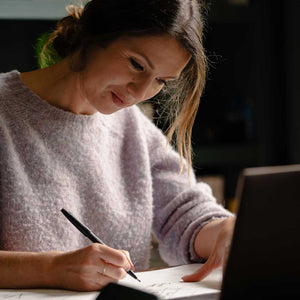 woman writing