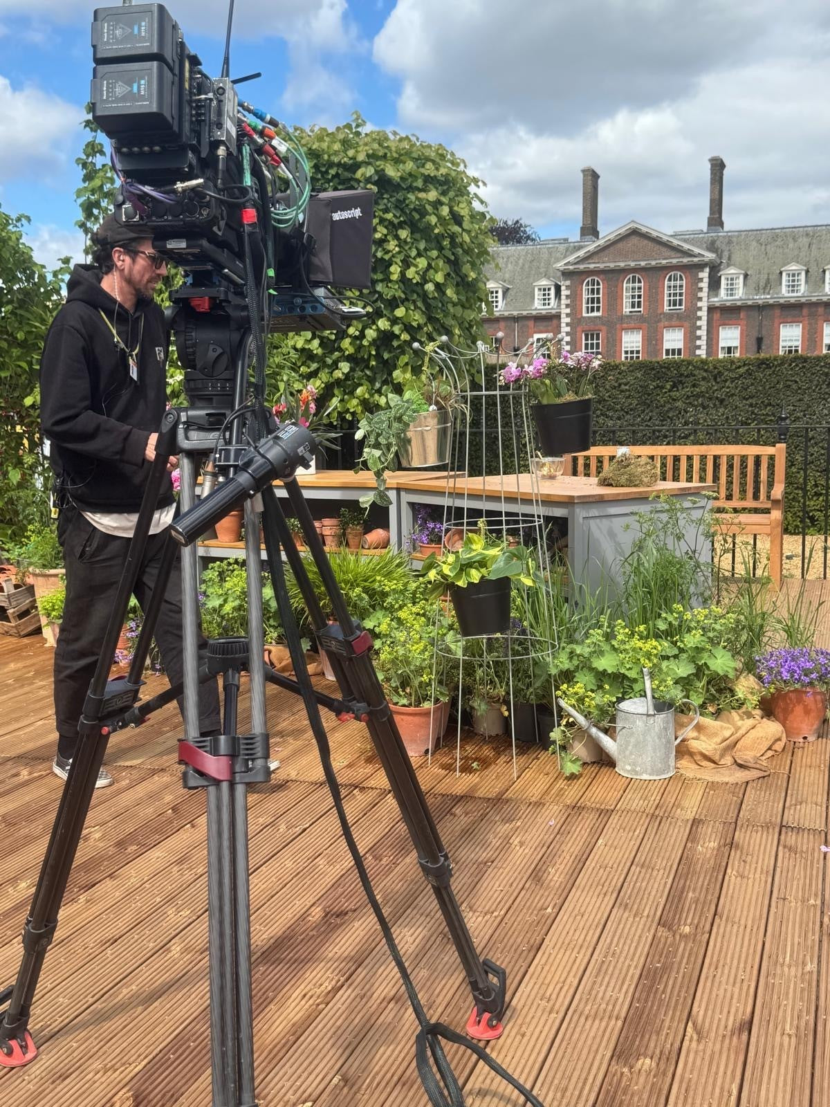 Elegance Cornation Obelisk featured in a BBC film set at RHS Chelsea Flower show 2026