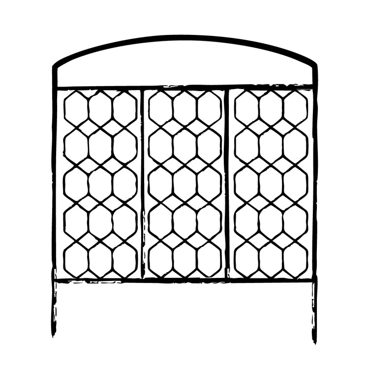 Fencing Screen - Monet - Wireframe
