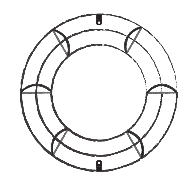 Florist Wreath Trellis - Wireframe