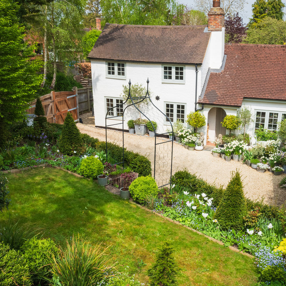 Gothic Arch in Courtyard Garden
