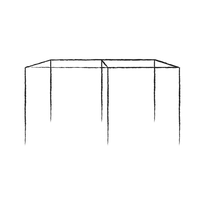 Line drawing of the starter fruit cage 