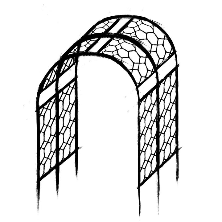 Round Pergola With Lattice