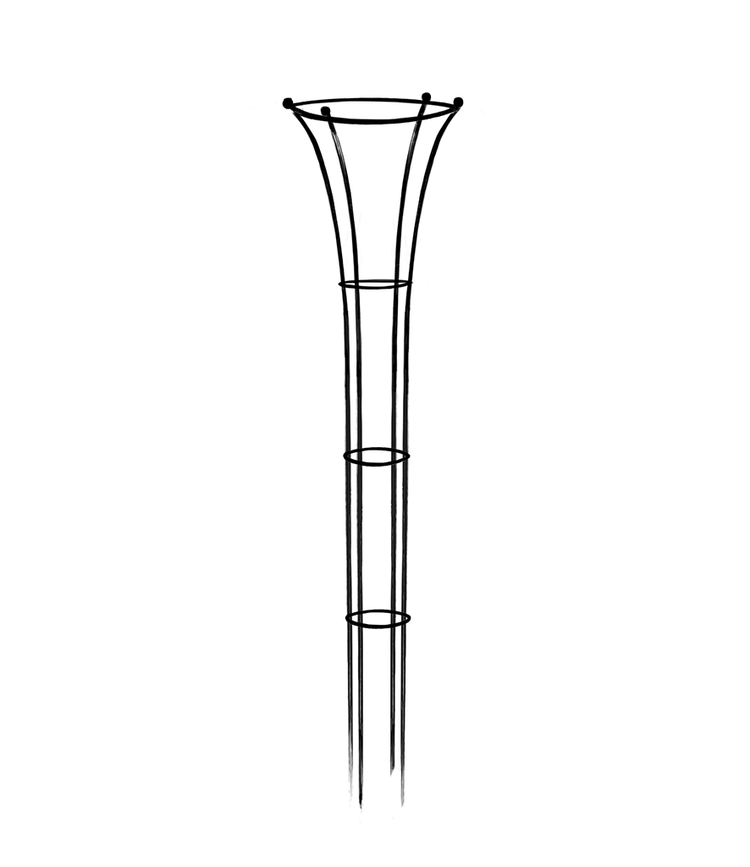 Elegance Inverted Obelisk - Wireframe