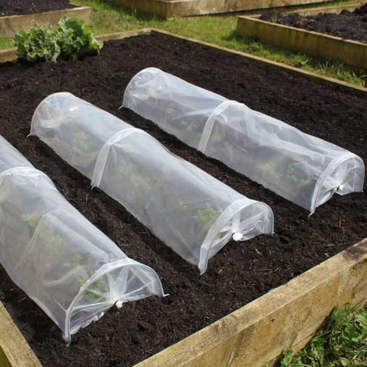 Easy Seedling Tunnel- on raised bed- agriframes