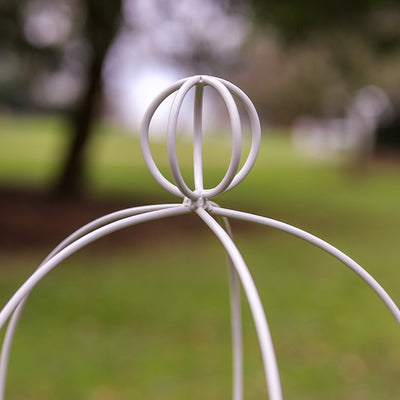 Close up of orb finial of the Elegance Orb Obelisk