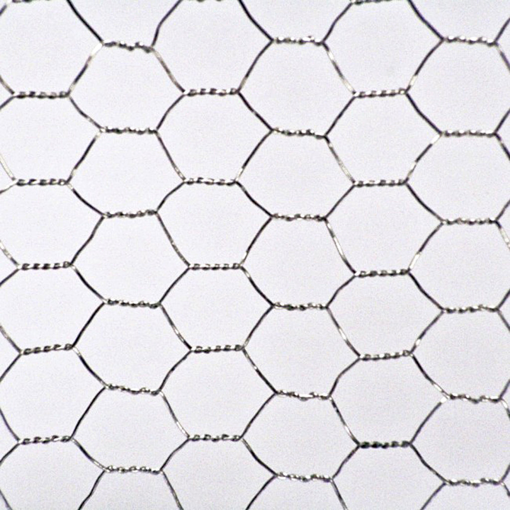 galvanised wire net close up 