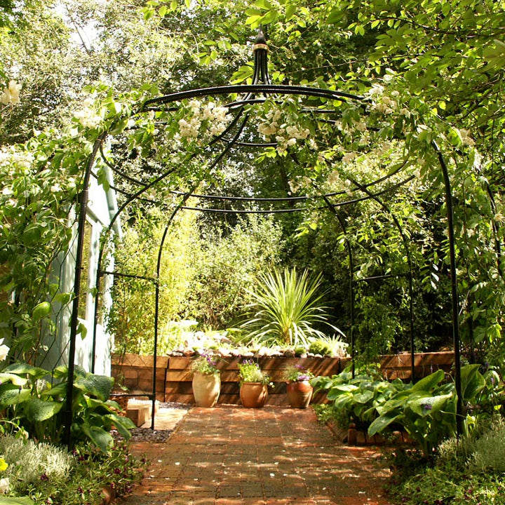 Gothic Gazebo-on patio-agriframes