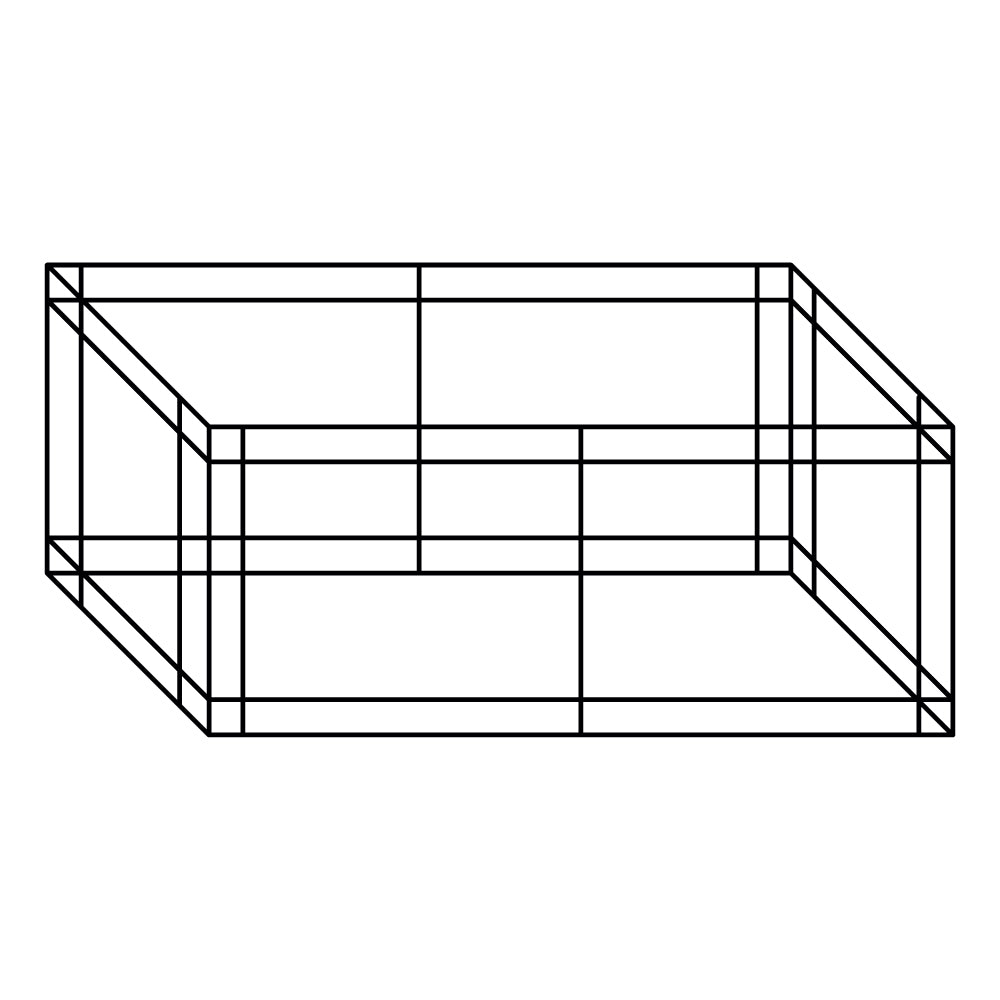 mini crop cage- line drawing