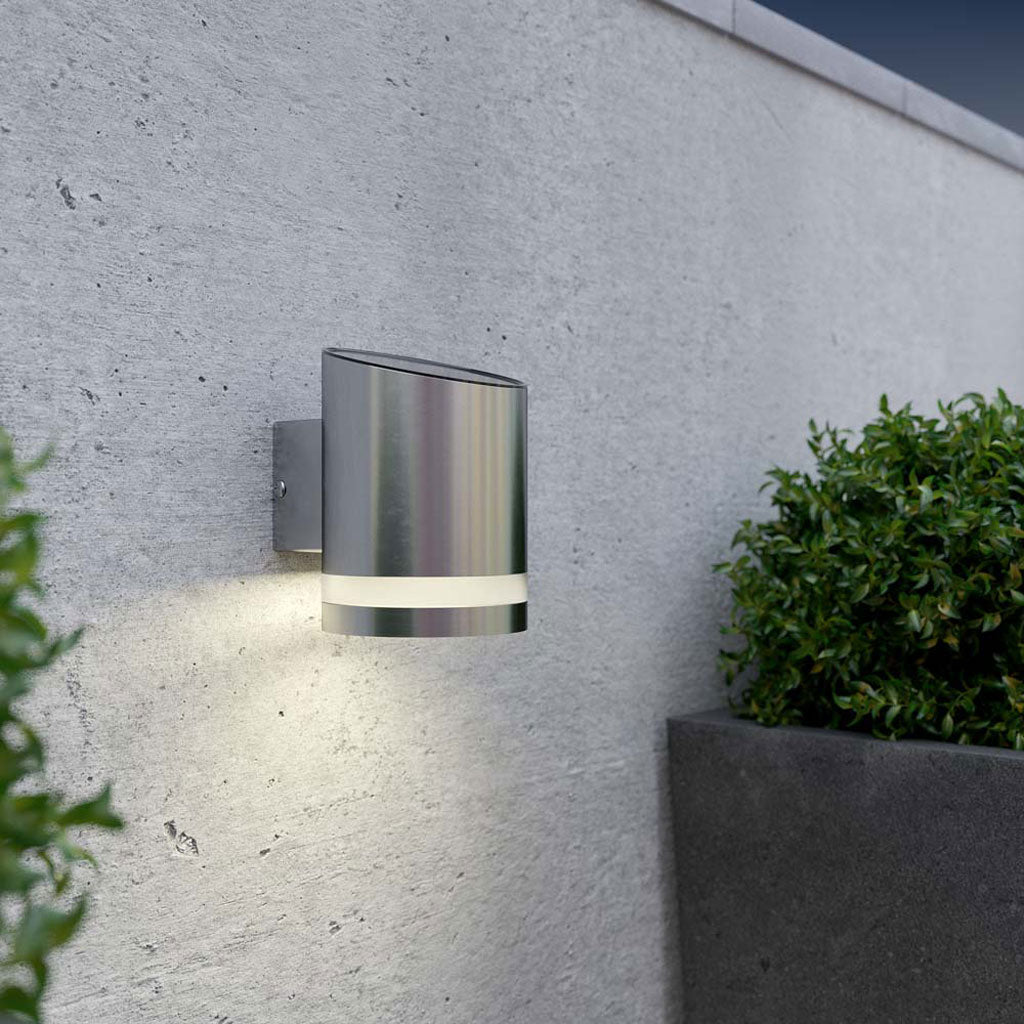 Gemini Solar LED Wall Light