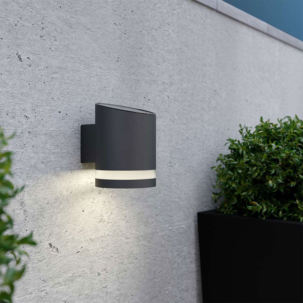 Gemini Solar LED Wall Light Anthracite edition