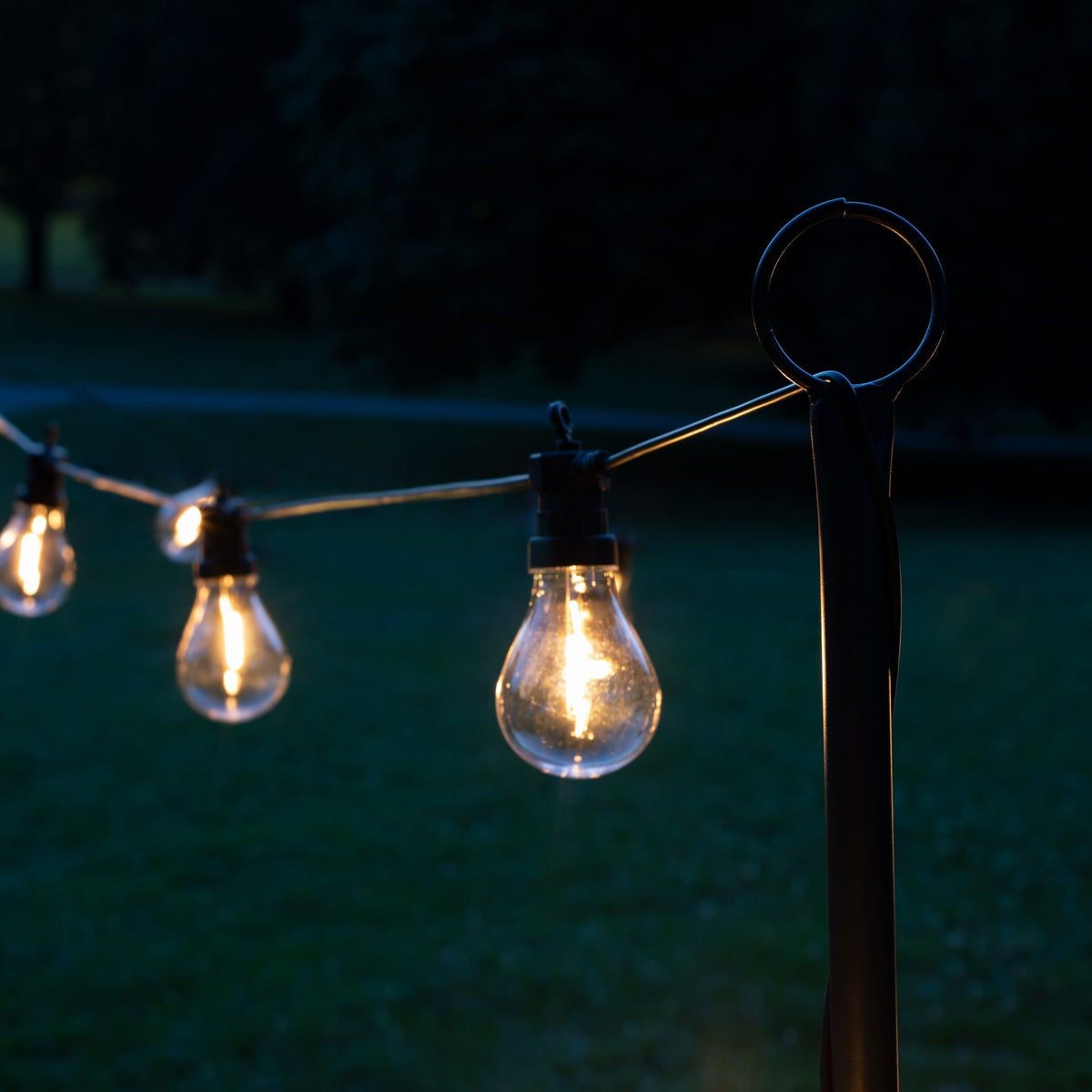 Festoon Pole - Matt Black (set of 2)
