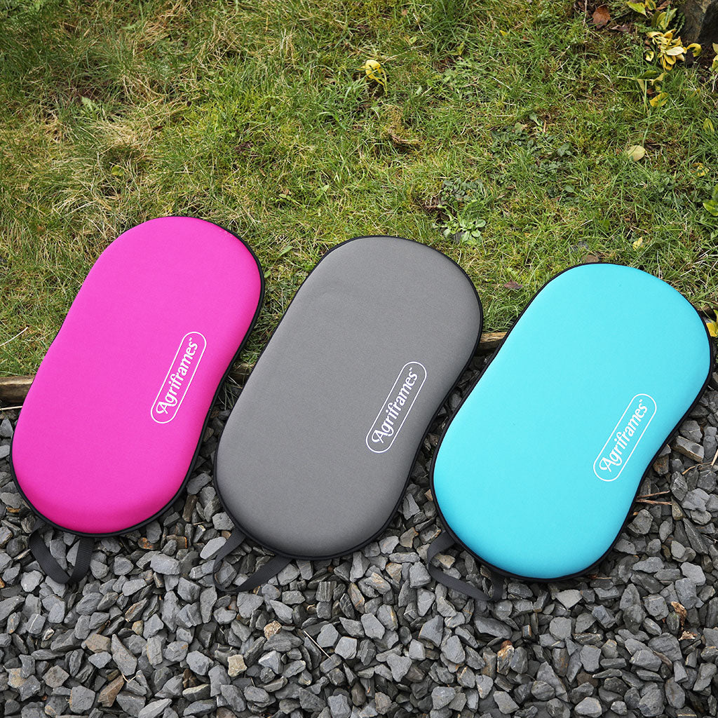 garden kneelers in three different colours