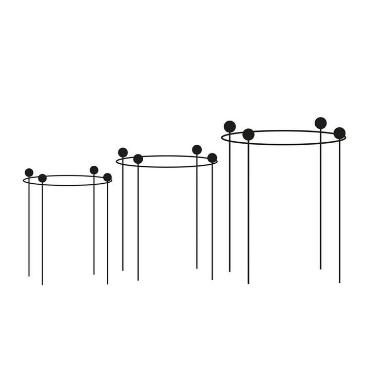 Circular Plant Support - Set of 3 - S/M/L - Wireframe