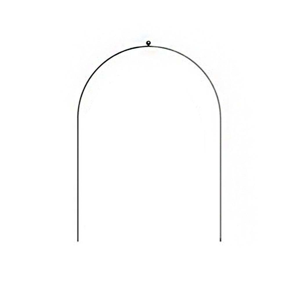 Black metal arch on a white background