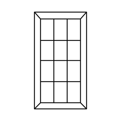 Georgian window trellis line drawing