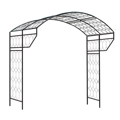 Giverny Arbour Matt Black-large-agriframes