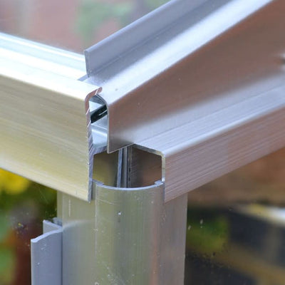 half size cold frame joint close up 